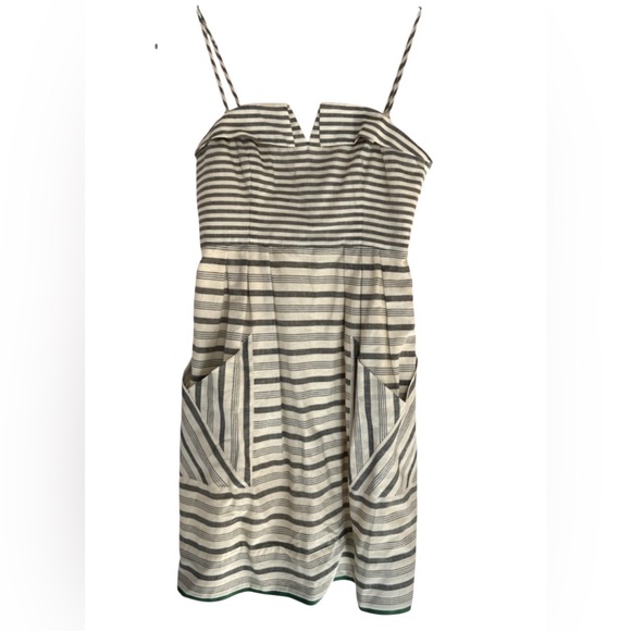 Anthropologie Maeve Changing Stripes Strapless Dress, Size 4, EUC - Picture 2 of 13